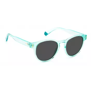 POLAROID óculos de sol unissexo PLD6175S5CBM9 Havana cinzento azul espelhado 51mm