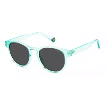 POLAROID óculos de sol unissexo PLD6175S5CBM9 Havana cinzento azul espelhado 51mm