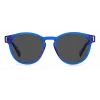 Óculos de sol unissexo POLAROID PLD6175SPJPC3 retangulares - armação preta, lentes cinzentas polarizadas, 51 mm