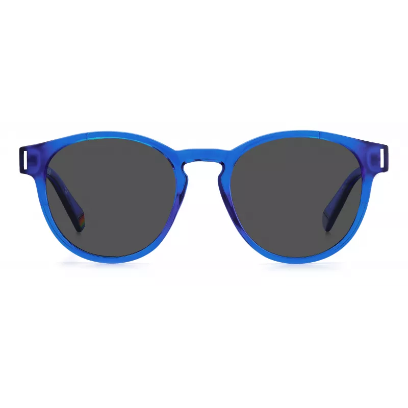 Óculos de sol unissexo POLAROID PLD6175SPJPC3 retangulares - armação preta, lentes cinzentas polarizadas, 51 mm