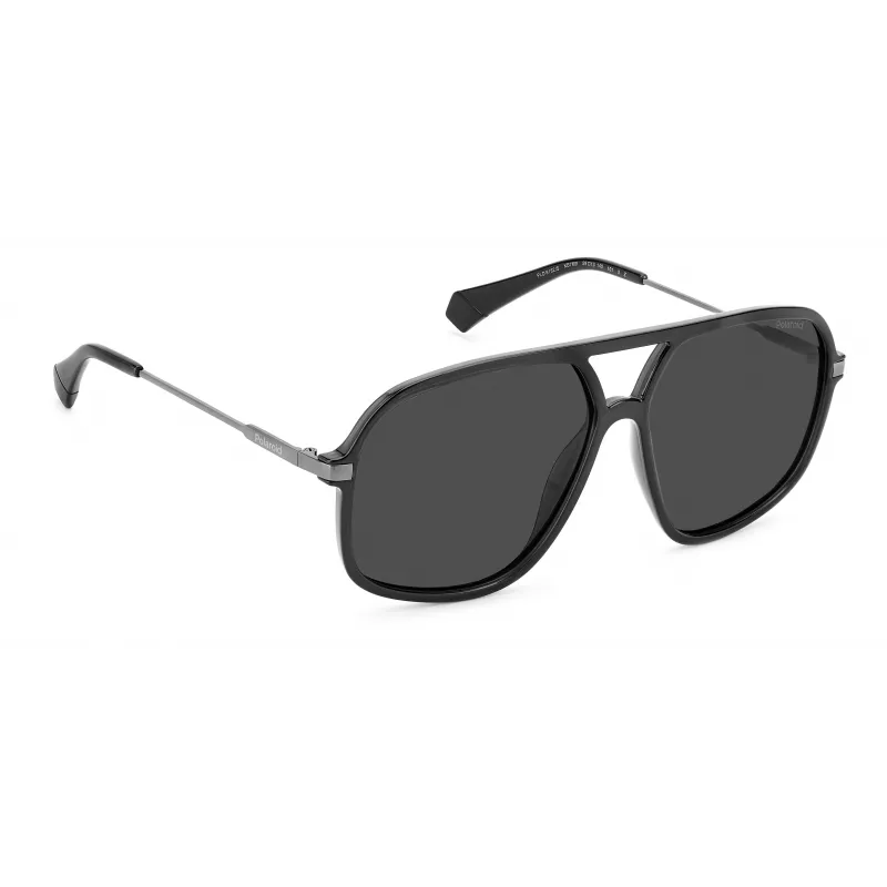 Óculos de sol retangulares unissexo POLAROID PLD6182SKB7M9 preto/cinzento 59 mm