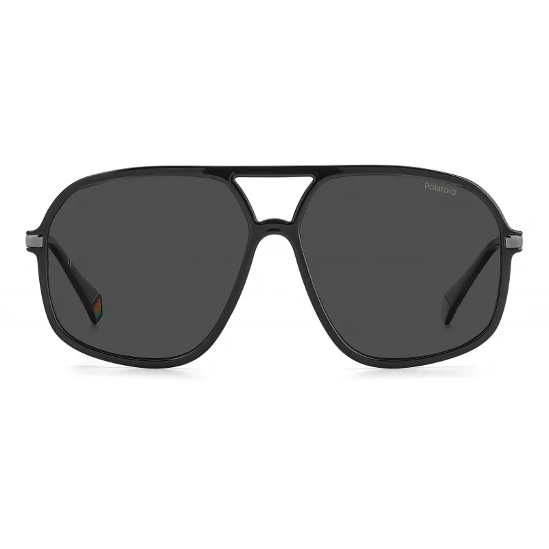 Óculos de sol retangulares unissexo POLAROID PLD6182SKB7M9 preto/cinzento 59 mm