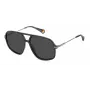 Óculos de sol retangulares unissexo POLAROID PLD6182SKB7M9 preto/cinzento 59 mm