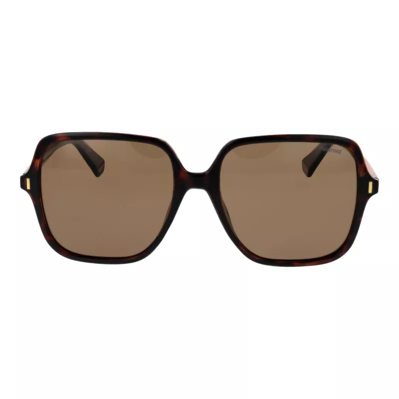 Óculos de sol Polaroid mulher PLD6219S56086 - armação preta, lentes polarizadas cinzentas, 56 mm
