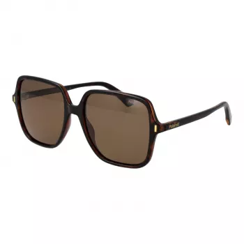 Óculos de sol Polaroid mulher PLD6219S56086 - armação preta, lentes polarizadas cinzentas, 56 mm