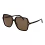 Óculos de sol Polaroid mulher PLD6219S56086 - armação preta, lentes polarizadas cinzentas, 56 mm