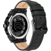 Relógio Police Battalion quartzo analógico homem PEWJA2108203 47mm mostrador preto bracelete de pele preta
