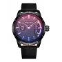 Relógio analógico de quartzo Police para homem Blaze PEWJB2226901 45mm preto aço inoxidável e couro