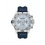 POLICE Relógio para homem PEWJF0022503 Analógico de quartzo 46mm Aço inoxidável Bracelete de pele preta