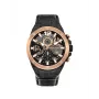 POLICE homem PL15711JSBR61 relógio de quartzo - caixa em aço inoxidável 48mm com bracelete em pele castanha