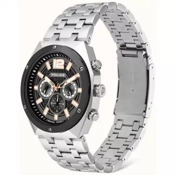 POLICE Relógio de quartzo analógico de homem P15995JSTU61M 46mm Aço Inoxidável Gunmetal Cinzento