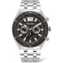 POLICE Relógio de quartzo analógico de homem P15995JSTU61M 46mm Aço Inoxidável Gunmetal Cinzento