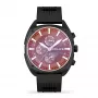Relógio de quartzo analógico POLICE homem PEWJQ2007302 47mm mostrador preto bracelete de pele preta