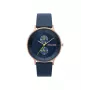 Relógio analógico de quartzo de homem Police R1451293002 42mm mostrador preto bracelete de pele