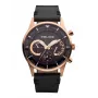 Relógio de quartzo POLICE Ranger para homem PEWJF2110901 - mostrador azul, bracelete de pele castanha, aço inoxidável 46mm
