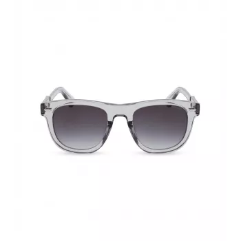 POLICE óculos de sol retangulares de homem SPLL87M5203GU armação de acetato Havana lentes de policarbonato verdes 52mm