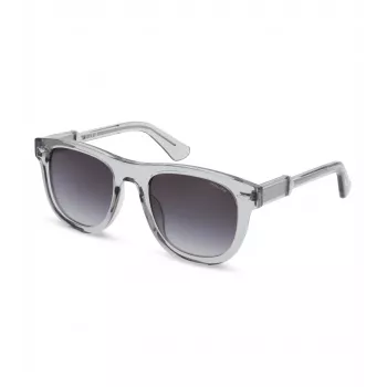 POLICE óculos de sol retangulares de homem SPLL87M5203GU armação de acetato Havana lentes de policarbonato verdes 52mm