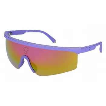 Óculos de sol de homem Police retangulares SPLA28999UGX - armação preta, lentes cinzentas