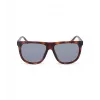 Óculos de sol retangulares polarizados POLICE para homem SPLN33V59878P - armação de acetato havana, lentes castanhas, 59 mm