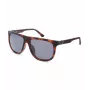 Óculos de sol retangulares polarizados POLICE para homem SPLN33V59878P - armação de acetato havana, lentes castanhas, 59 mm