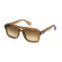 Óculos de sol Police para homem SPLN65V - armação quadrada preta mate, lentes cinzentas, 55 mm