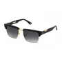 Óculos de sol quadrados de homem Police SPLP25-550300, armação preta, lentes cinzentas, 55 mm