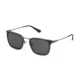Óculos de sol aviador de homem POLICE SPLP27, armação gunmetal, lentes cinzentas polarizadas, 54 mm SPLP27-54509P