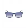 Óculos de sol POLICE homem SPLP31-5603LM - armação de acetato quadrada, lentes de policarbonato cinzentas, proteção UV400, 56/17/145 mm
