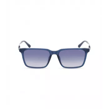 Óculos de sol POLICE homem SPLP31-5603LM - armação de acetato quadrada, lentes de policarbonato cinzentas, proteção UV400, 56/17/145 mm