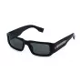 Óculos de sol Police homem SPLR82E 55700Y preto retangular com lentes cinzentas, UV400, 55mm