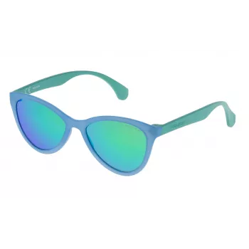 POLICE Óculos de sol de homem SPL08654715V Havana retangulares 65/17/140 mm