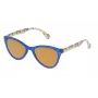 Óculos de sol de homem POLICE SPL08654J15G com armação de acetato Havana e lentes cinzentas degradê 65/17/140 mm