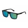 POLICE óculos de sol homem SPLF61-55U28V armação retangular preta lentes cinzentas 55mm