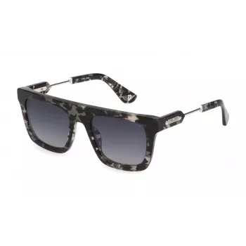 Óculos de sol POLICE homem SPLF71-533KUY armação preta lentes cinzentas 53/21/145 mm UV400