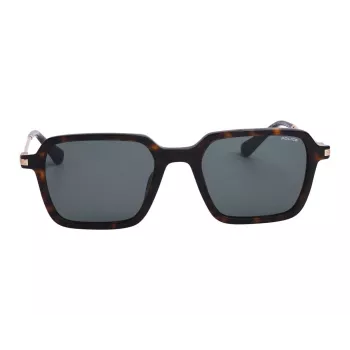 Police Óculos de sol de homem SPLL10-520700 retangulares aro completo armação preta lentes smoke grey 52/20/145 mm