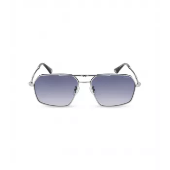Óculos de sol de homem POLICE SPLL86M580F94 armação quadrada em acetato Dark Havana lentes cinzentas degradê UV400 58/16/145 mm