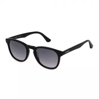 Óculos de sol de homem POLICE SPLN85-520700 Havana armação quadrada de acetato lentes castanhas 55mm