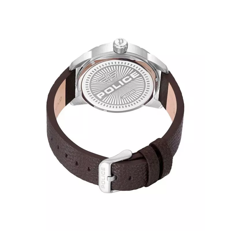 Relógio de homem POLICE Blaze PEWJB2226902 45 mm aço inoxidável mostrador azul pele preta
