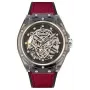 Police relógio de homem PEWGR1592401 44mm aço inoxidável pele preta quartzo