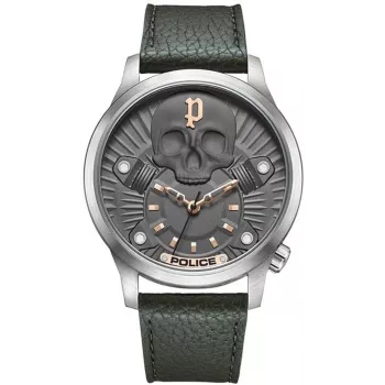 Relógio de homem POLICE PEWJA2227703 46 mm mostrador preto bracelete em pele