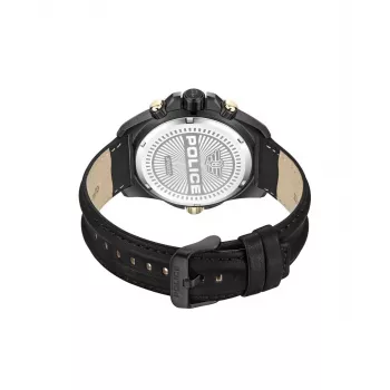 POLICE Relógio homem PEWJF0022501 46mm aço inoxidável preto pele