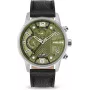 Relógio POLICE homem PEWJF2203305 48mm cronógrafo mostrador preto bracelete de pele
