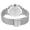 POLICE relógio de homem analógico de quartzo PEWJG0005204 44,3mm aço inoxidável mostrador preto bracelete de pele