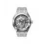 Relógio de homem POLICE PEWJG2110702 46mm caixa de aço inoxidável bracelete de pele preta analógico de quartzo
