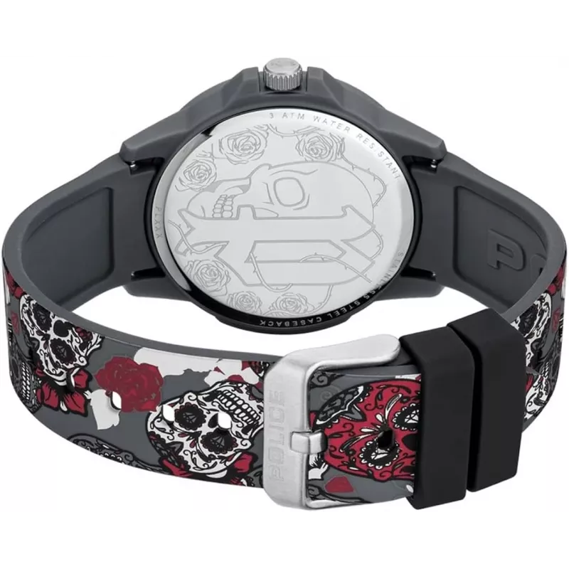Relógio de homem POLICE PEWUM2119560 40mm aço inoxidável pele castanha