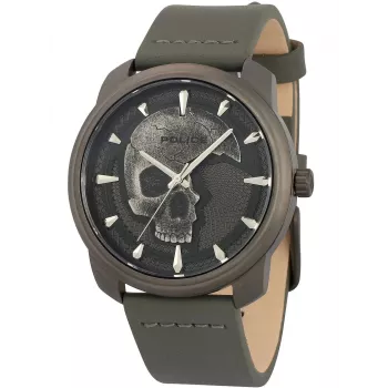 Relógio de homem Police PL15714JSU61A 44 mm mostrador azul bracelete de pele