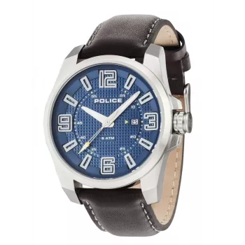 Relógio de homem Police R1451269001 46mm aço inoxidável pele