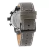 POLICE relógio de homem analógico de quartzo R1451281001 Adder Collection 46mm caixa de aço inoxidável bracelete de pele preta