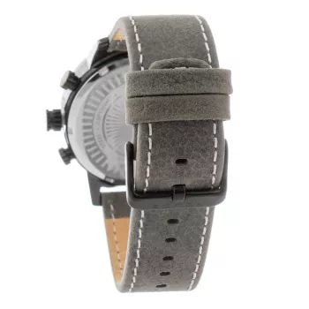 POLICE Relógio homem R1451281001 coleção Adder 46mm caixa de aço inoxidável bracelete de pele preta analógico quartzo