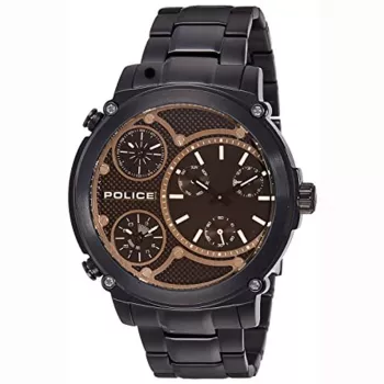 Relógio de homem Police Ranger PL14830JBB02M 52mm aço inoxidável mostrador preto
